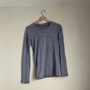 lululemon athletica Long Sleeve Crew Top in Heather Gray